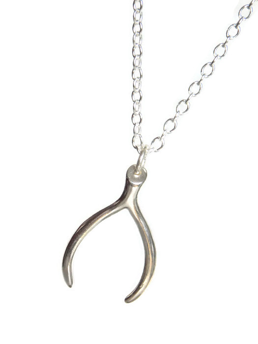 Wishbone Sterling Silver Minimalist Necklace